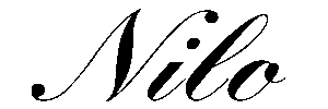 Nilo logotipo color negro