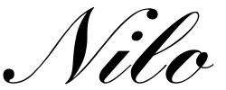 Nilo logotipo color negro